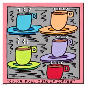 COLORFUL CUPS OF COFFEE