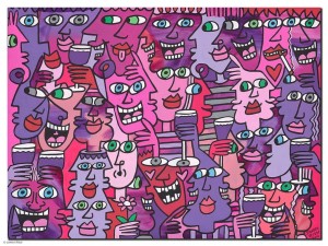 THE PINK, AND PURPLE PARTY PEOPLE