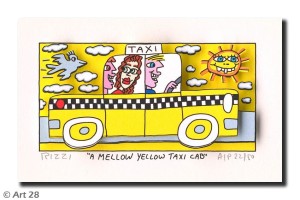 A MELLOW YELLOW TAXI CAB