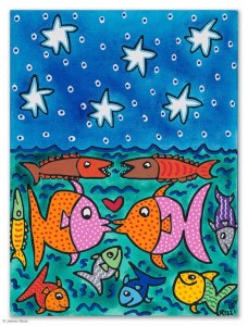 FRIENDLY FISH AND A STARRY NIGHT