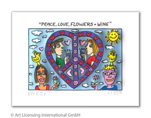 PEACE, LOVE, FLOWERS + WINE