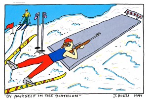 BY YOURSELF IN THE BIATHLON