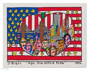 N.Y.C. BIG APPLE FLAG