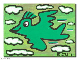 GREEN RIZZI BIRD