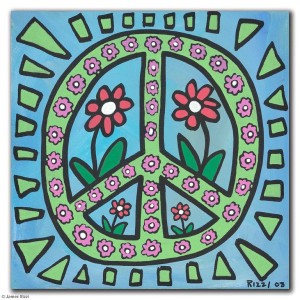 PEACE WITH FLOWER POWER